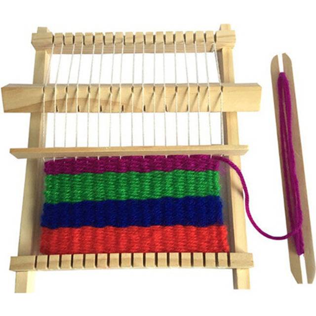 DIY Wooden Weaving Loom Craft Yarn Kids Educational Toy Gifts