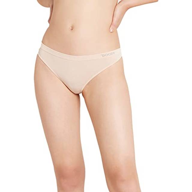 Boody Womens Organic Bamboo G-String - Natural - Size X-Small
