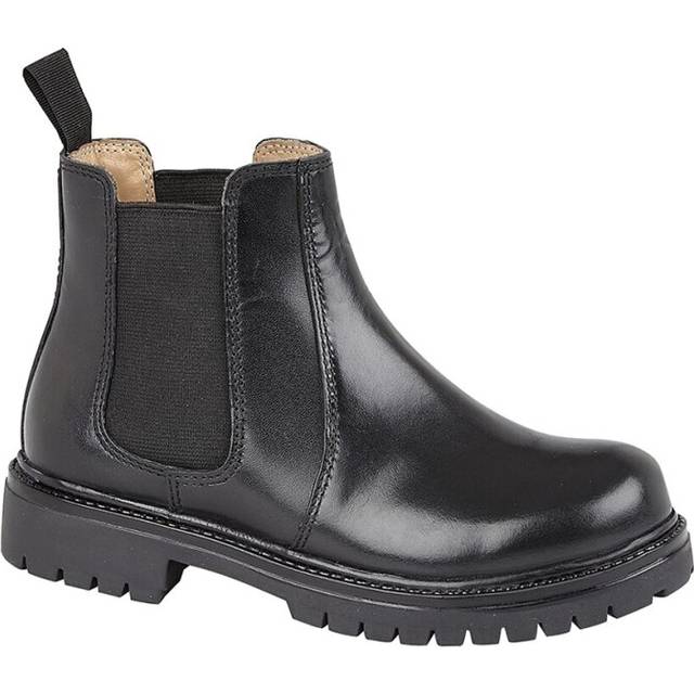 Roamers Chillingham Leather Kids Girls Boots | Boots  | Black  | UK Size 11