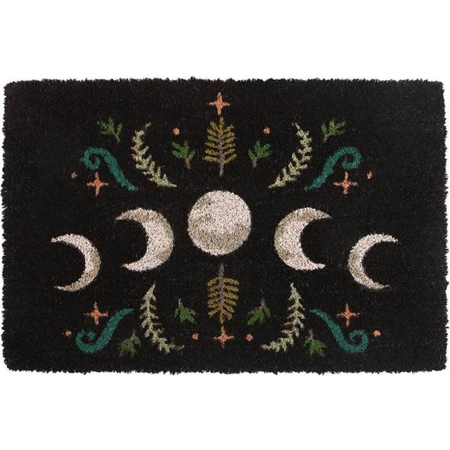 Gothic Homeware Dark Forest Moon Phases Doormat