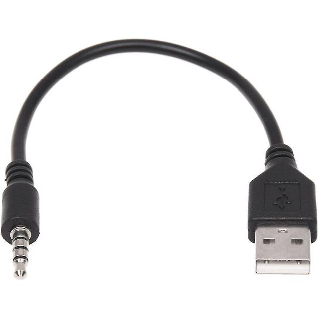 3.5mm Plug Aux Audio Jack To Usb 2.0 Male Charger Cable Adapter Cord Compatible Car Mp3