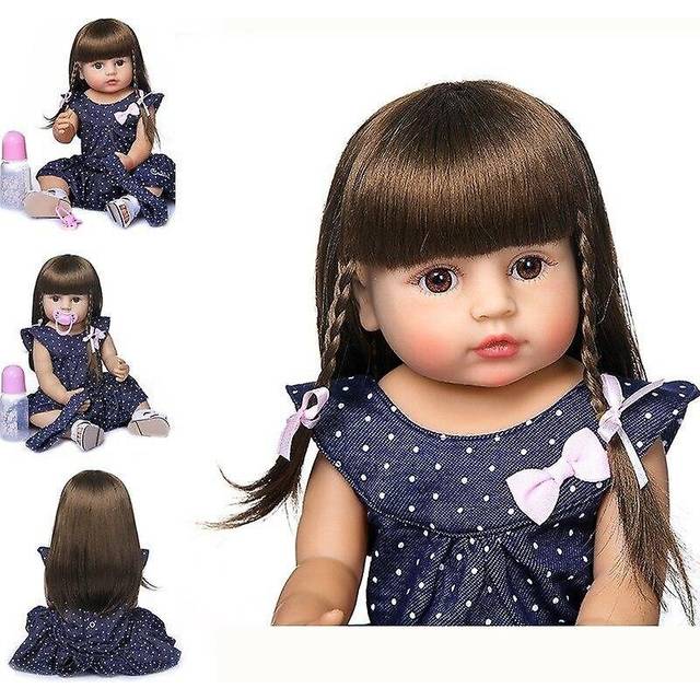 55cm Bebe Reborn Dolls Baby Toddler Dolls Newborn Doll Silicone Soft Full Body Realistic