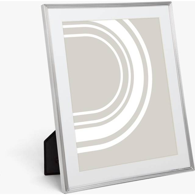 John Lewis Ribbed Daya Photo Frame, Silver