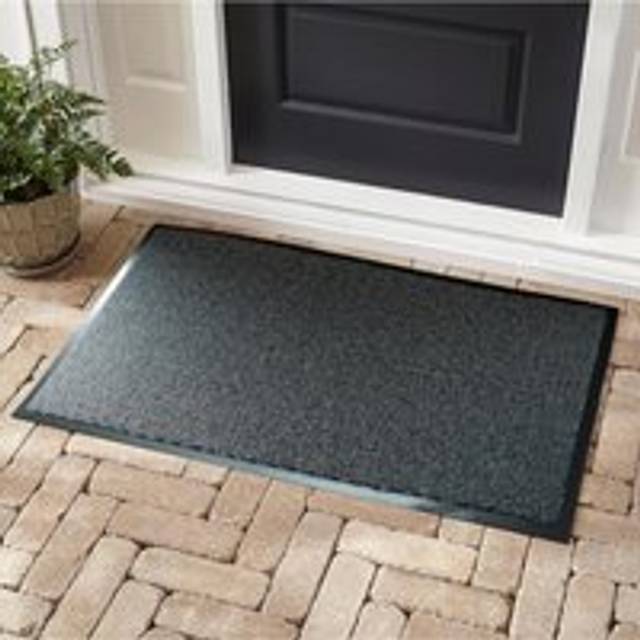 Desire Rugs Silver Grey Anti Slip Door Mat 90 x 150cm