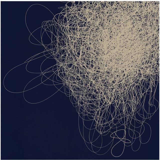 Modern Art &#39;String Cluster&#39; Graphic Art on Wrapped Canvas (66.04cm H x 66.04cm W x 1.91cm D)