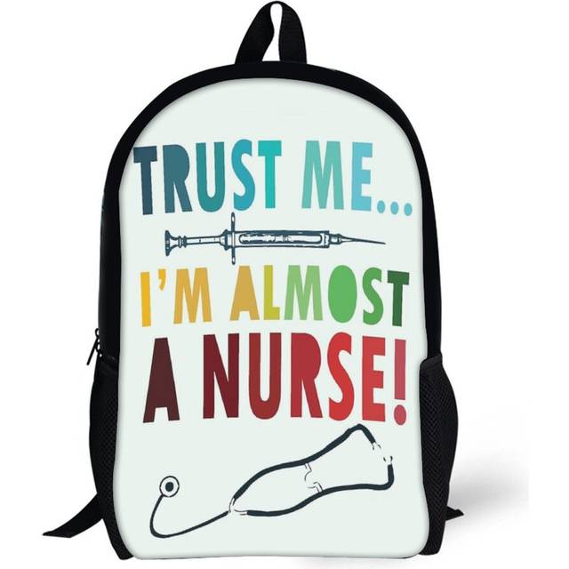 Backpacks Trust Me I'm Almost A Nurse - Nursing Student School LVN RN Nurse Practitioner 17inch School Bag