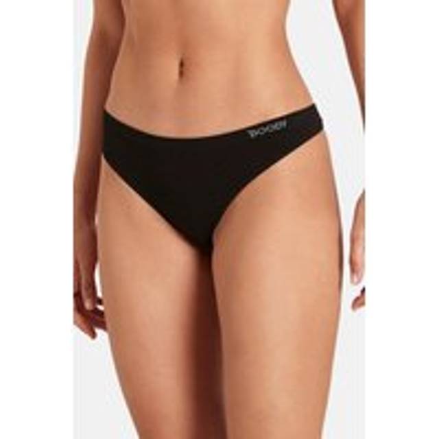 Boody Womens Organic Bamboo G-String - Black - Size X-Small
