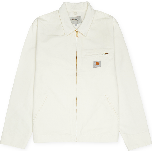 Carhartt Wip, Jacka, Herr, L, Bomull, Canvasjacka med sammetkrage - white (L)