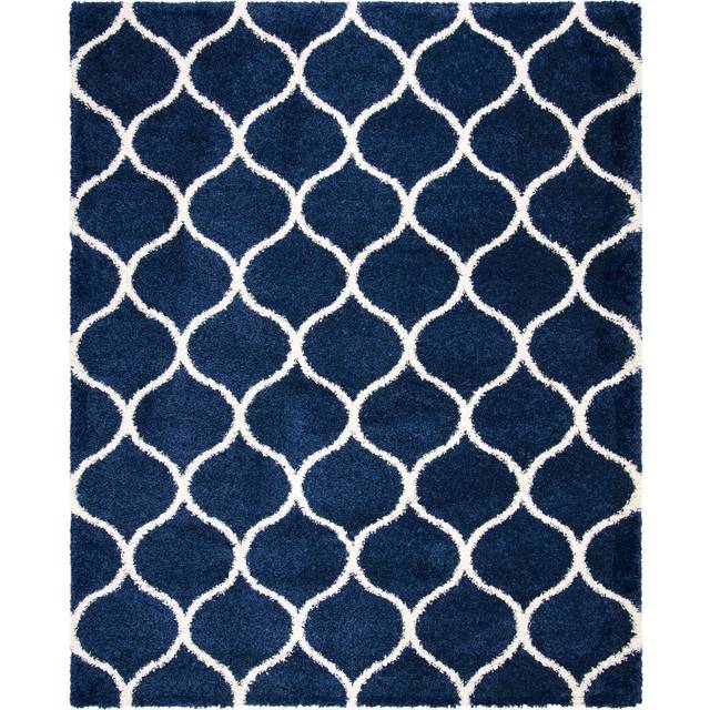 Atencio Power Loom Navy/Ivory Rug (Rectangle 120 x 180cm)