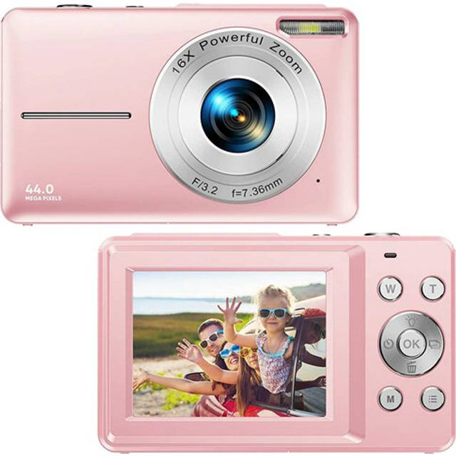 Girls Digital Camera FHD 1080P 44MP Vlogging Camera with 16X Digital Zoom Birthday Gift