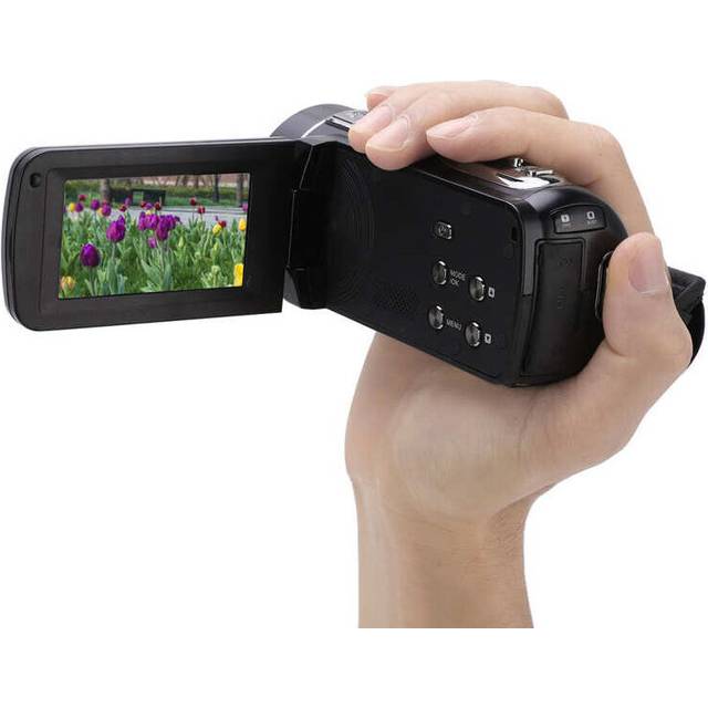 Video Camera Camcorder 270 Rotation Camera Recorder Multifunctional Full HD 1080P 24MP 18X Zoom for Family for Kids for Gifts
