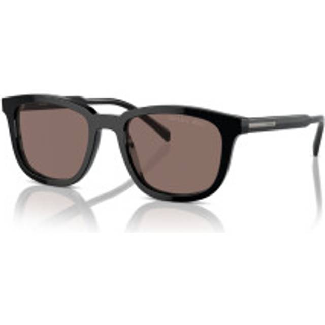 Prada Man PR A21S 16K30H Solglasögon Acetat Svart Brun Pillow Polariserad