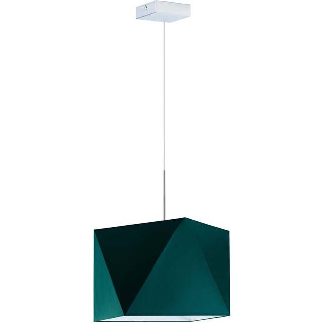 Denegar 1 -Light Single Geometric Pendant - Chrome (120cm H X 45cm W X 45cm D)