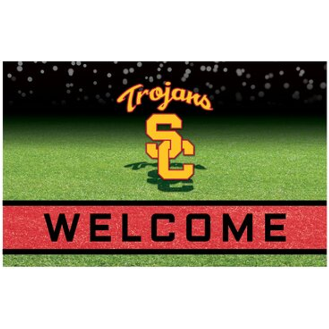 FANMATS 19992 Southern California Trojans Crumb Rubber Outdoor Door Mat  18in. x 30in.