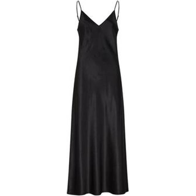 Joseph Clea silk satin slip dress - black (UK 6)
