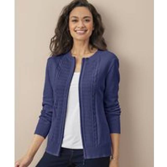 Zip Cardigan - Blue - 10/12