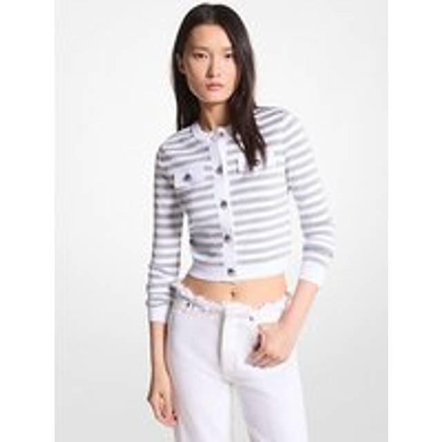 MICHAEL Michael Kors  Sweater ECO SNAP CROP JKT  - EU XS - White - EU XS