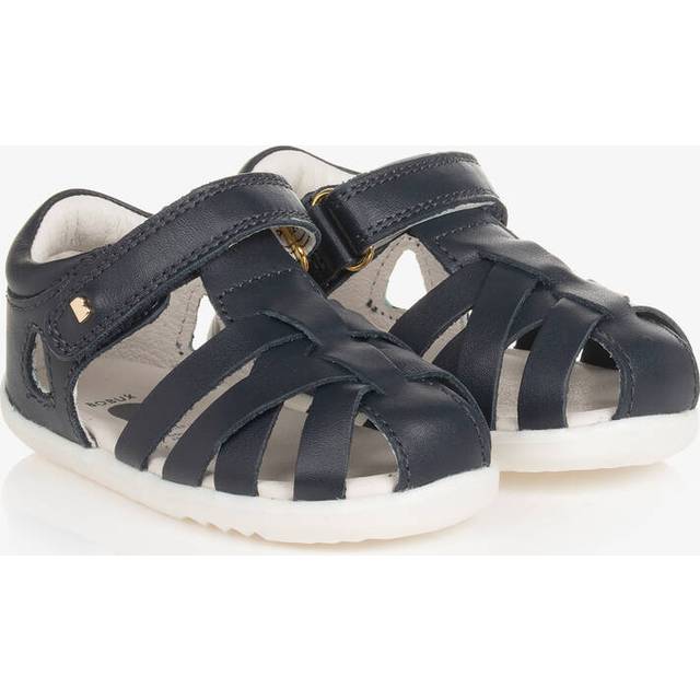 Bobux Step Up Blue Leather First Walker Sandals - 19
