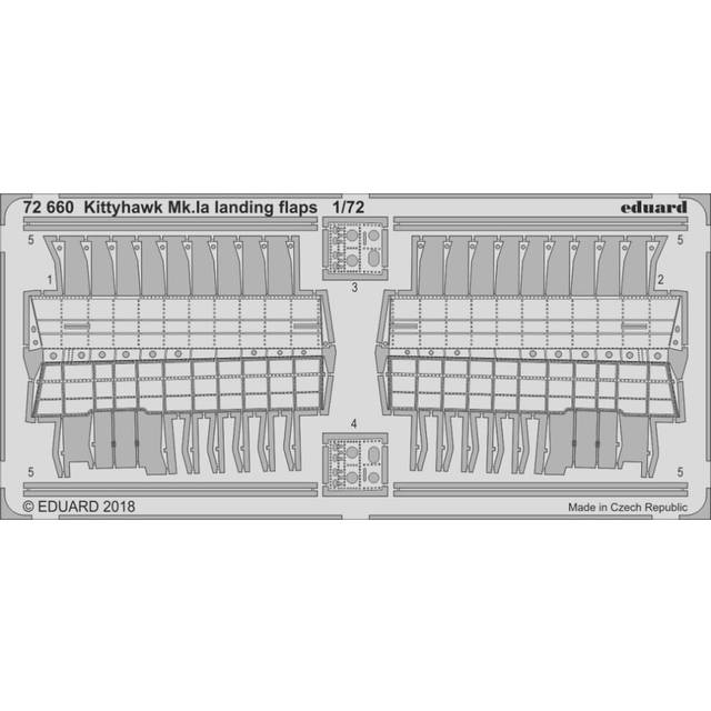 EDP72660 - Eduard Photoetch 1:72 - Curtis Kittyhawk Mk.Ia Landing Flaps