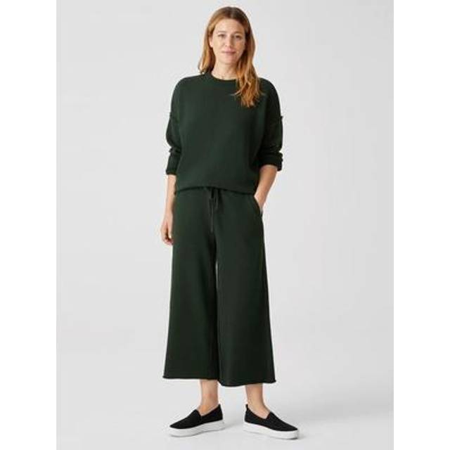 EILEEN FISHER Plus French Terry Wide Leg