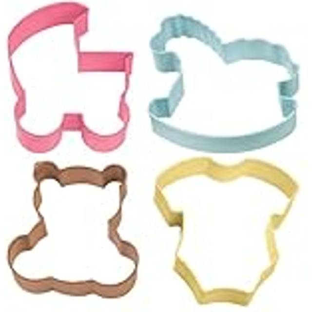 Baby Theme Cookie Cutters - Set of 4 - Yellow