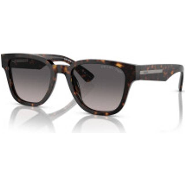 Prada Man PR A04S  19J09G Sunglasses Acetate Turtle Grey Pillow Polarized Shaded