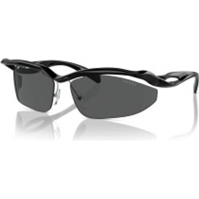 Prada PR A25S 1AB5S0, RECTANGLE Sunglasses, FEMALE - Black