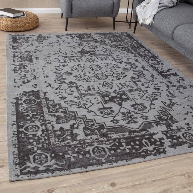 Outdoor Rug - Easy to Clean Reversible Waterproof Plastic Outdoor Rugs for Garden Patio Balcony Camping - Plain - Urban 1000 Grey - 150cm x 220cm