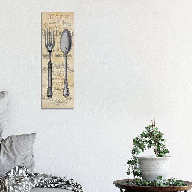 Cuisine I by Deborah Devellier - Wrapped Canvas Panoramic Graphic Art Print (91.44cm H x 30.48cm W x 1.91cm D)