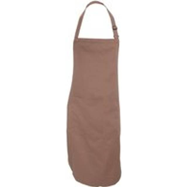 (One Size, Biscuit) Dennys Adults Unisex Catering Bib Apron With Pocket (Pack of 2)
