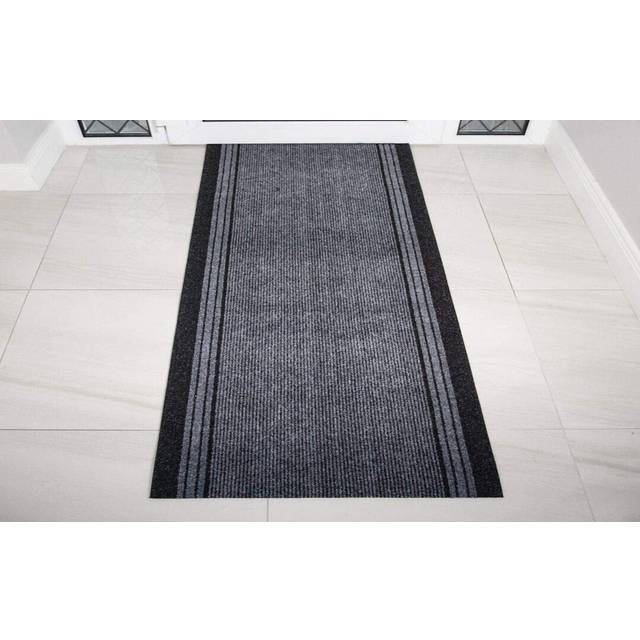 Pacjo Hard Wearing Rubber Door Mat - Grey (Rectangle 67 x 121.92cm)