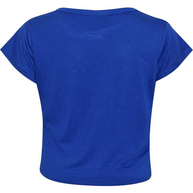 "(7-8 Years) KIDS GIRLS NEW SEASON "" # SELFIE "" PRINTED CROP TOP T SHIRT 7 8 9 10 11 12 13 Yr"