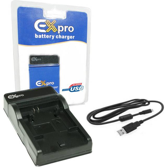 Ex-ProÂ® DMW-BLG10 EZi-Power USB Charger & USB Cable for Panasonic DMC-GF3 GF5