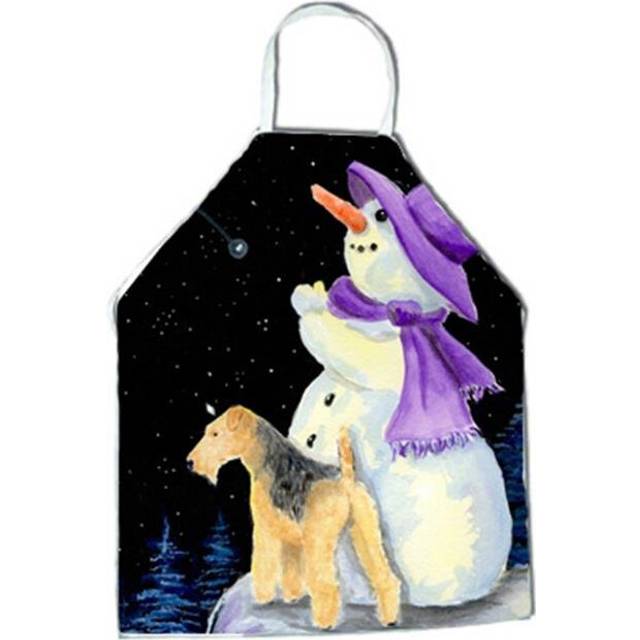 Snowman with Lakeland Terrier Apron - 27 x 31 in.