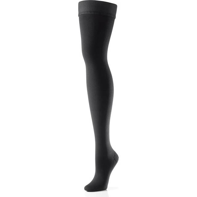 ActiLymph Class 2 Thigh Hold Up Stockings - Sand - Extra Large, Wide, Standard, Open Toe