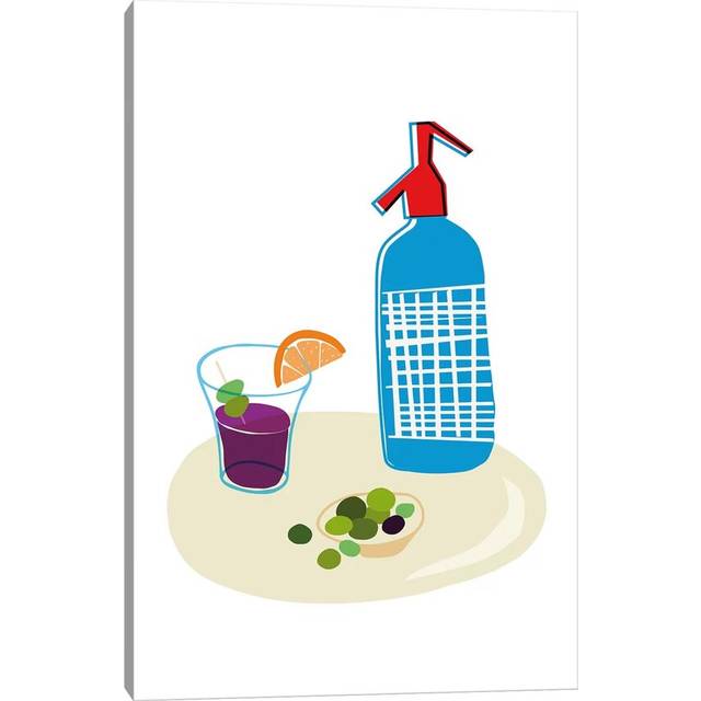 Paper Plane and Heart I by Nouveau Prints - Wrapped Canvas Art Prints (45.72cm H x 30.48cm W x 1.91cm D)