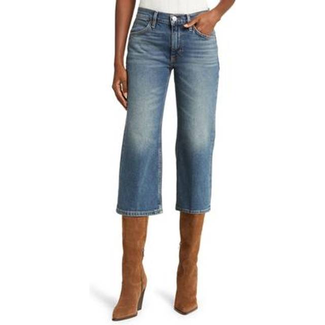 Re/Done Distress Super Crop Flare Jean