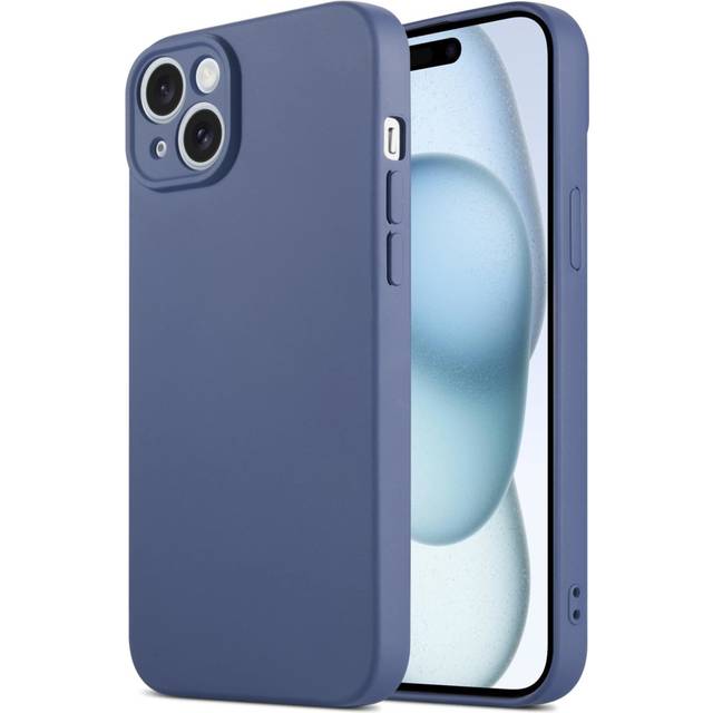 (iPhone 15 Pro Max, Lavender Grey) InventCase Silicone Gel Protective Case Cover for Apple iPhones