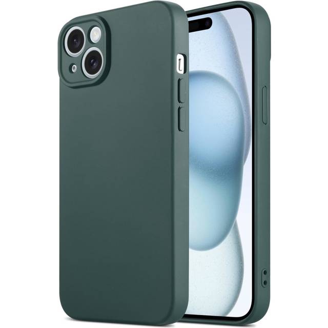 (iPhone 13 Pro Max, Dark Green) InventCase Silicone Gel Protective Case Cover for Apple iPhones