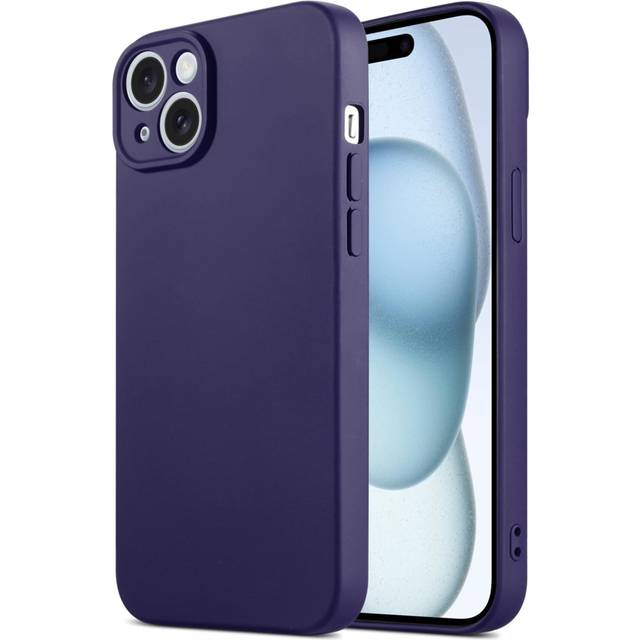 (iPhone 13 Pro Max, Dark Purple) InventCase Silicone Gel Protective Case Cover for Apple iPhones