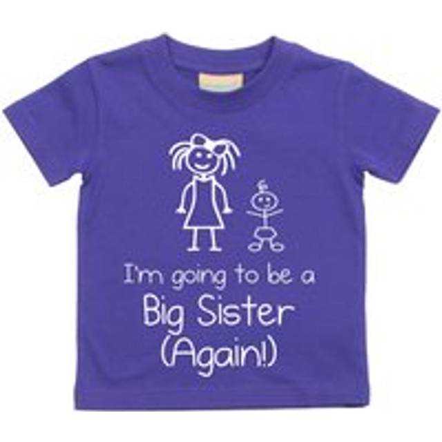 I'm Going To Be A Big Sister Again Purple Tshirt - 18-24 m