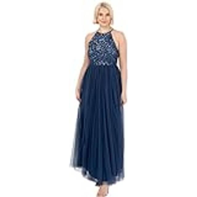 Maya Deluxe Halterneck Embellished Sequin Maxi Dress