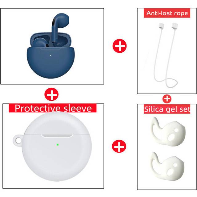 (a-13) NEW Original Air Pro 6 TWS Wireless Headphones Fone Bluetooth Earphones Mic Pods In Ear Earbuds Earbuds sport Headset For Xiaomi