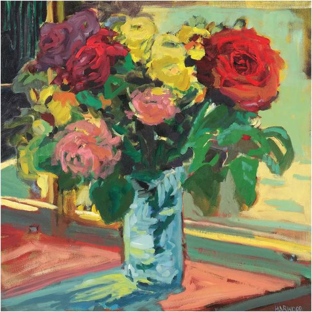 Window Sill II by Jennifer Harwood - Wrapped Canvas Painting (45.72cm H x 45.72cm W x 1.91cm D)