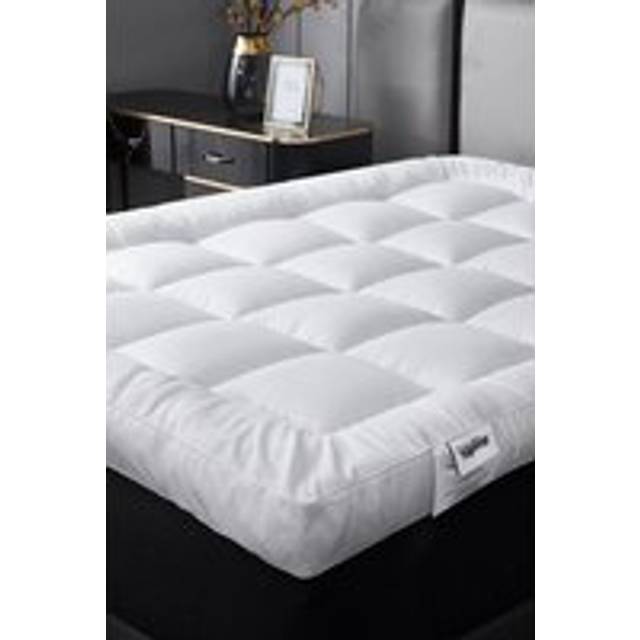 Ezysleep 4 Inch Thick Super Soft Mattress Topper King, White