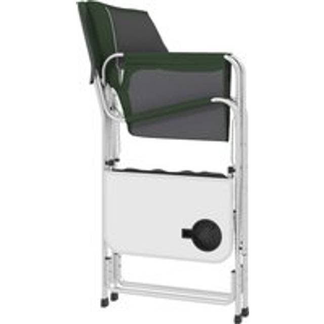 Outsunny Portable Director's Retreat: Aluminium Folding Chair with Handy Extras for Alfresco Lounging, Verdant Green Aosom UK