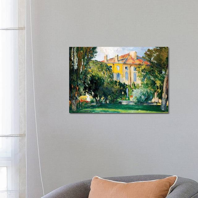 The House at Jas De Bouffan, 1882-85 by Paul Cezanne - Wrapped Canvas Graphic Art (45.72cm H x 66.04cm W x 1.91cm D)