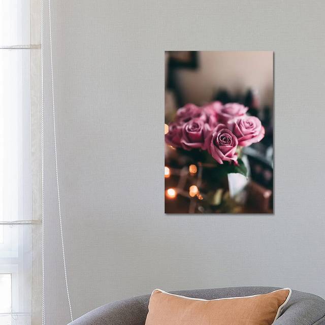Purple Roses by Chelsea Victoria - Wrapped Canvas Art Prints (66.04cm H x 45.72cm W)