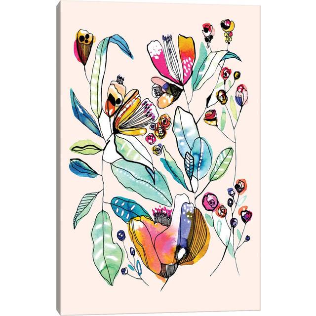 Wild Flowers II by Cayena Blanca - Wrapped Canvas Painting (101.6cm H X 66.04cm W)