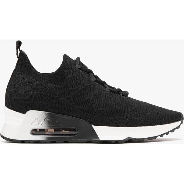 ASH Lucky Star Black Knitted Trainers Size: 40, Colour: Black Fabric